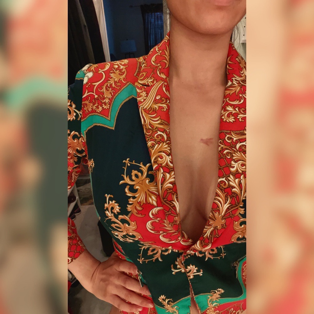 Baroque Design Blazer Jacket